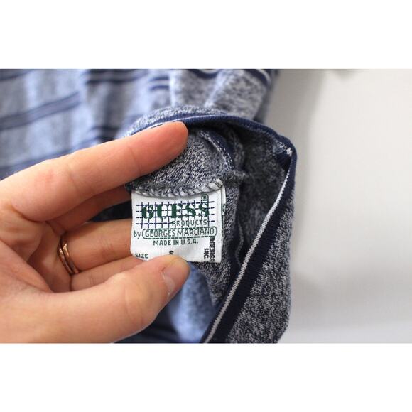 Vintage Guess Jeans USA Striped T Shirt Small - Picture 5 of 5